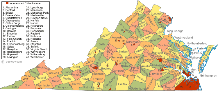 West virginia county map