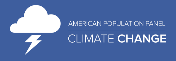 climate change mini survey with of thundrstrom cloud graphic